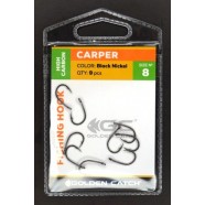 Гачки рибальські, GC Carper, 9шт/уп, колір BN, розмір №8
